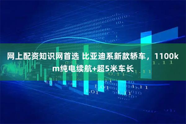 网上配资知识网首选 比亚迪系新款轿车，1100km纯电续航+超5米车长
