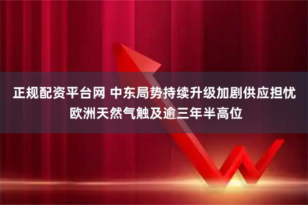 正规配资平台网 中东局势持续升级加剧供应担忧 欧洲天然气触及逾三年半高位